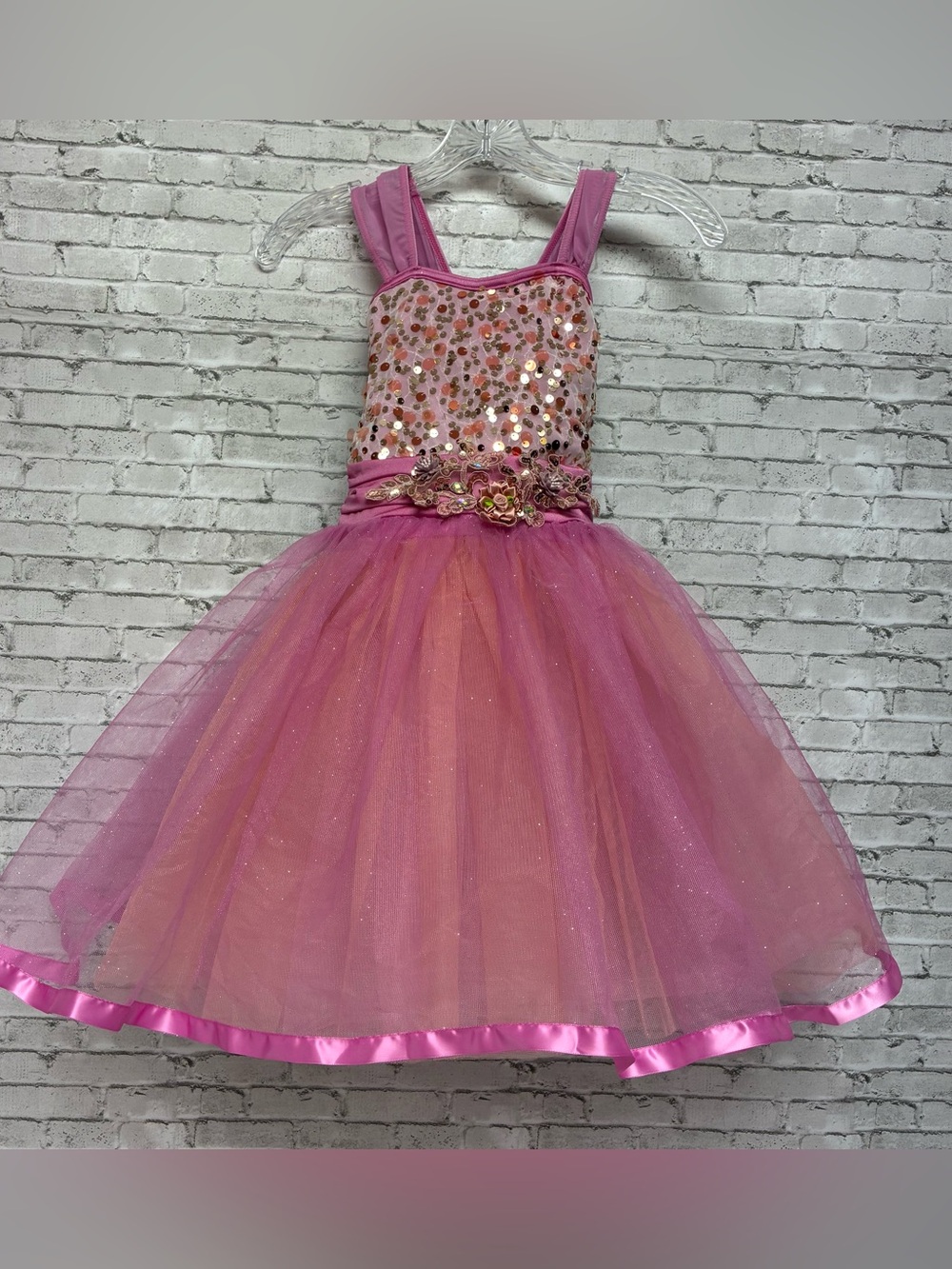 Weissman Showtime Lilac Ballet Dance Costume 7/8 Hair Pin Pageant Sequin #18695